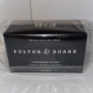Fulton & Roark Bar Soap 8.8 oz Triple-milled Thousand Palms -Woody Floral Green